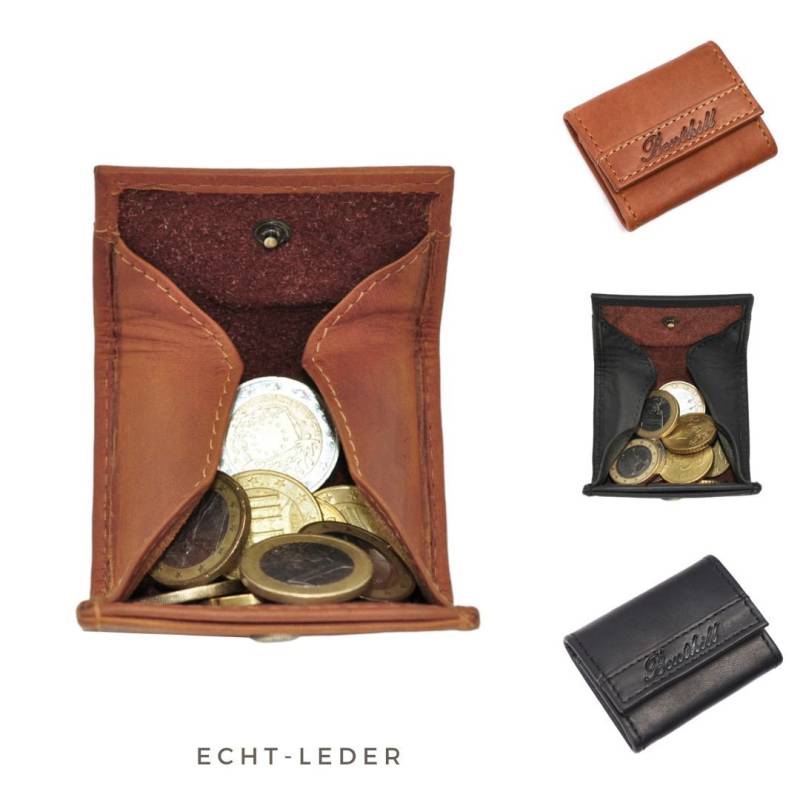 Münzbörse Klein Leder - Minibörse Aus Echtem Kleingeldschütte Wiener Schachtel Mini Münzen-Geldbörse von BenthillLederShop