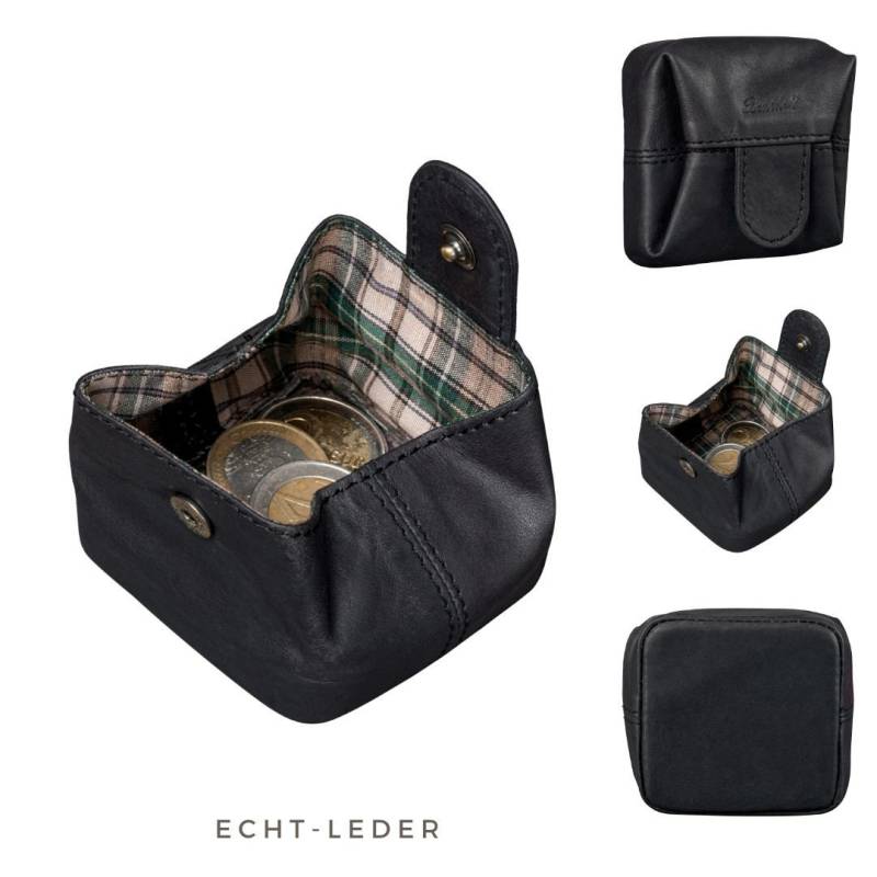 Münzbörse - Minigeldbörse Mit Kleingeldschütte Wiener Schachtel Aus Echtem Leder Slim Wallet Schlanke Minibörse Münzen von BenthillLederShop