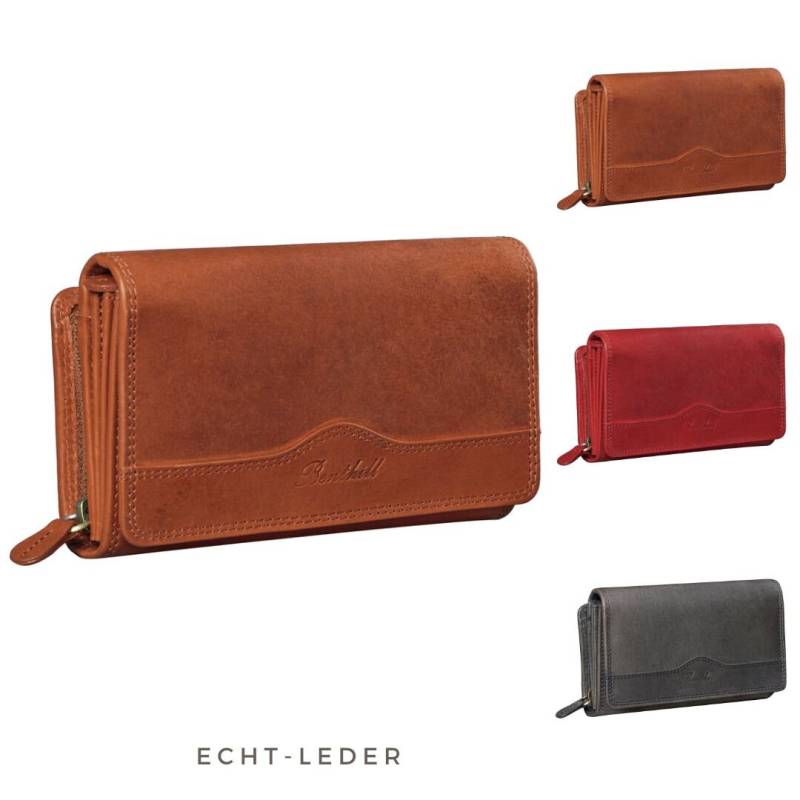 Portemonnaie Leder Groß - Geldbörse Mit Rfid Schutz Geldbeutel Aus Echtem Rindsleder Vielen Kartenfächer Xxl Langbörse von BenthillLederShop