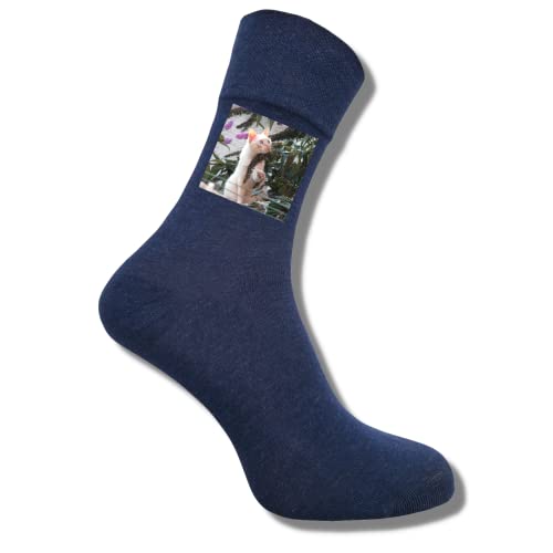 Bentini Herrensocken | Gr. 39-54 | Individuell bedruckt mit eigenem Bild | Persönliche Geschenkidee für Herren (as3, numeric, numeric_39, numeric_42, regular, regular, dunkeljeans) von Bentini