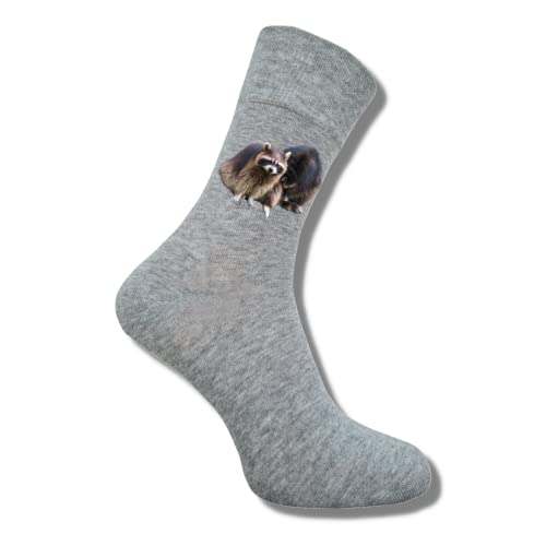 Bentini Herrensocken | Gr. 39-54 | Individuell bedruckt mit eigenem Bild | Persönliche Geschenkidee für Herren (as3, numeric, numeric_39, numeric_42, regular, regular, graumelange) von Bentini