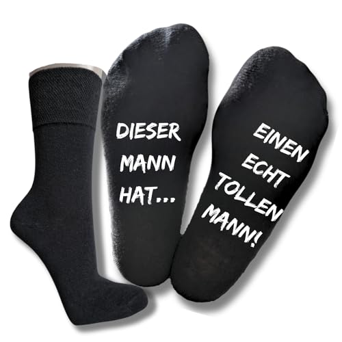 Bentini Spruchsocken | Lustige Socken | von Gr.: 35-49 | Spruch Socken | Damen & Herren | Dieser Mann hat... | Geschenkidee (as3, numeric, numeric_47, numeric_49, regular, regular, schwarz) von Bentini