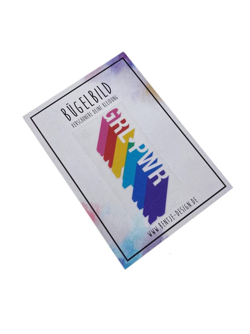 Bügelbilder, Grl Pwr, Regenbogen Diy, Aufbügler von BentjeDesign