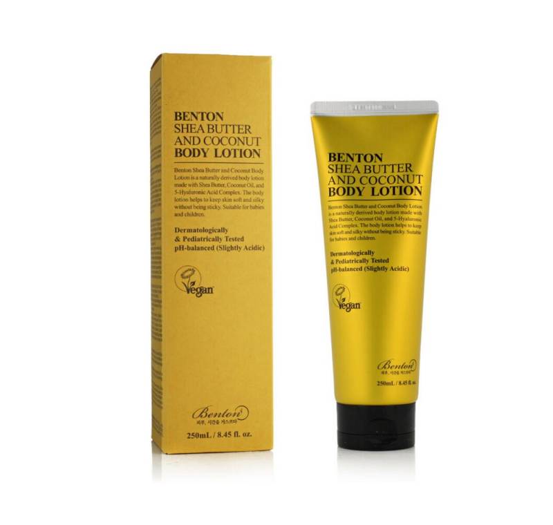 Benton Körperpflegemittel Sheabutter und Kokosnuss Körperlotion 250 ml von Benton