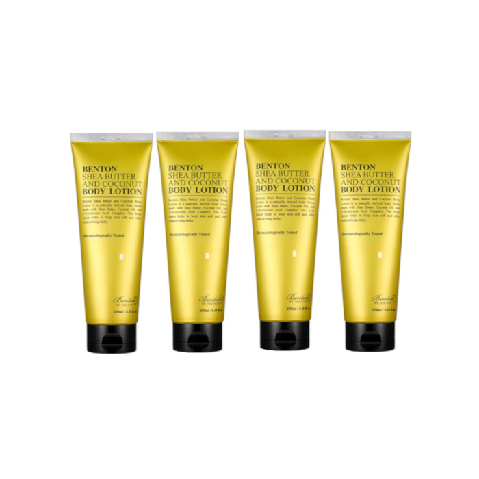 Benton - Shea Butter & Coconut Body Lotion - 250ml (4ea) Set von Benton