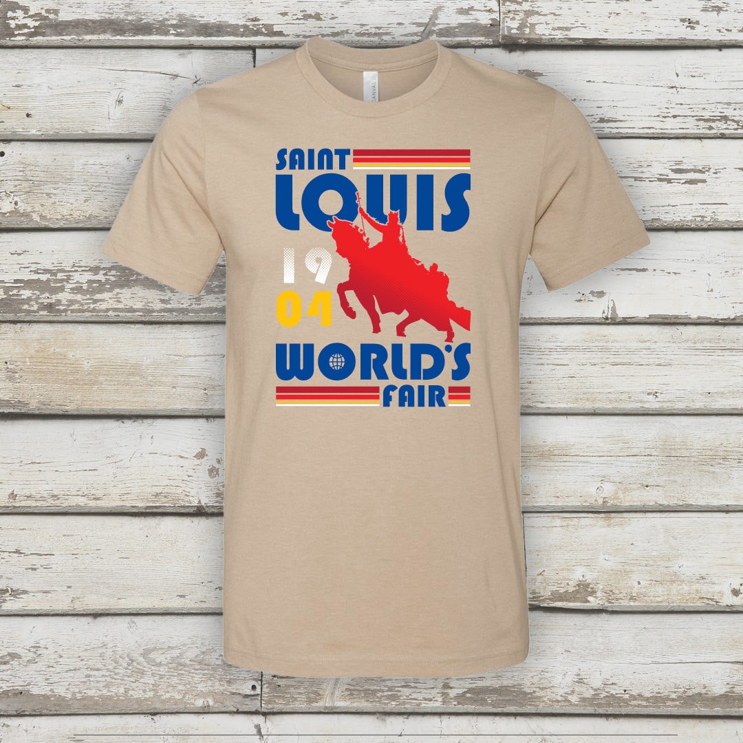 1904 World Es Fair Retro Shirt - Stl City Von Benton Park Prints, St Louis, Saint Louis von BentonParkPrints