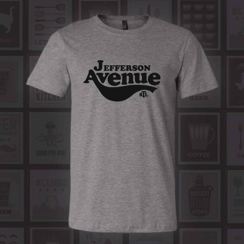 Jefferson Ave T-Shirt - Stl City Shirt Von Benton Park Prints, Avenue, St. Louis, Saint St Louis Jefferson Ave T-Shirt - Stl City Shirt Von Benton Park Prints, Avenue, St. Louis, Saint St Louis von BentonParkPrints