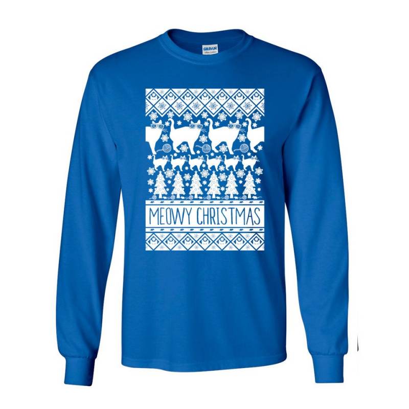 Meowy Weihnachtsshirt, Lustiges Katzen Xmas, Katze Weihnachten T-Shirt, Kätzchen, Unisex T-Shirt Meowy Weihnachtsshirt, Lustiges Katzen Xmas, Katze Weihnachten T-Shirt, Kätzchen, Unisex T-Shirt von BentonParkPrints