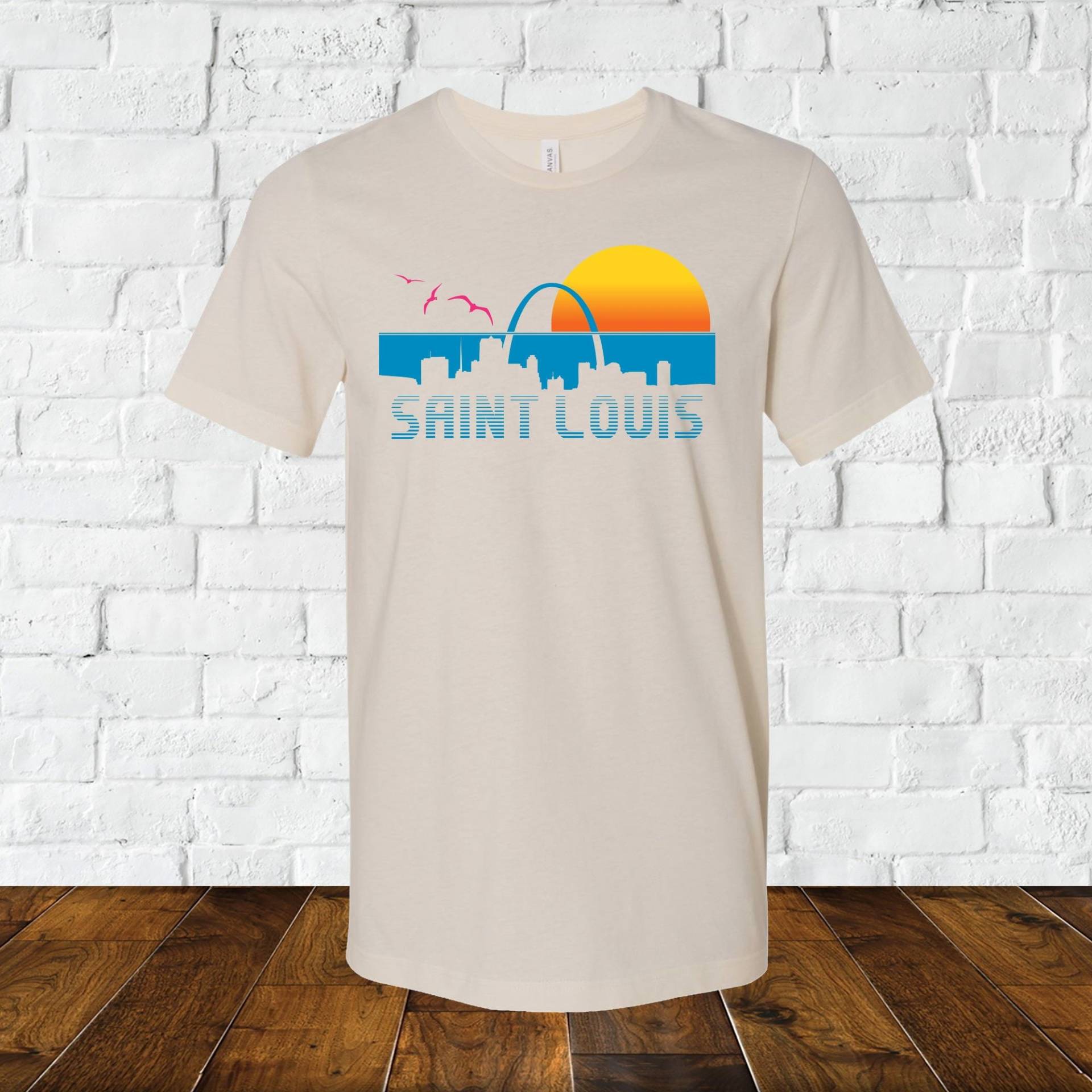 St Louis Beach Sunset, Stl City Shirt, Benton Park Prints, Shirt von BentonParkPrints