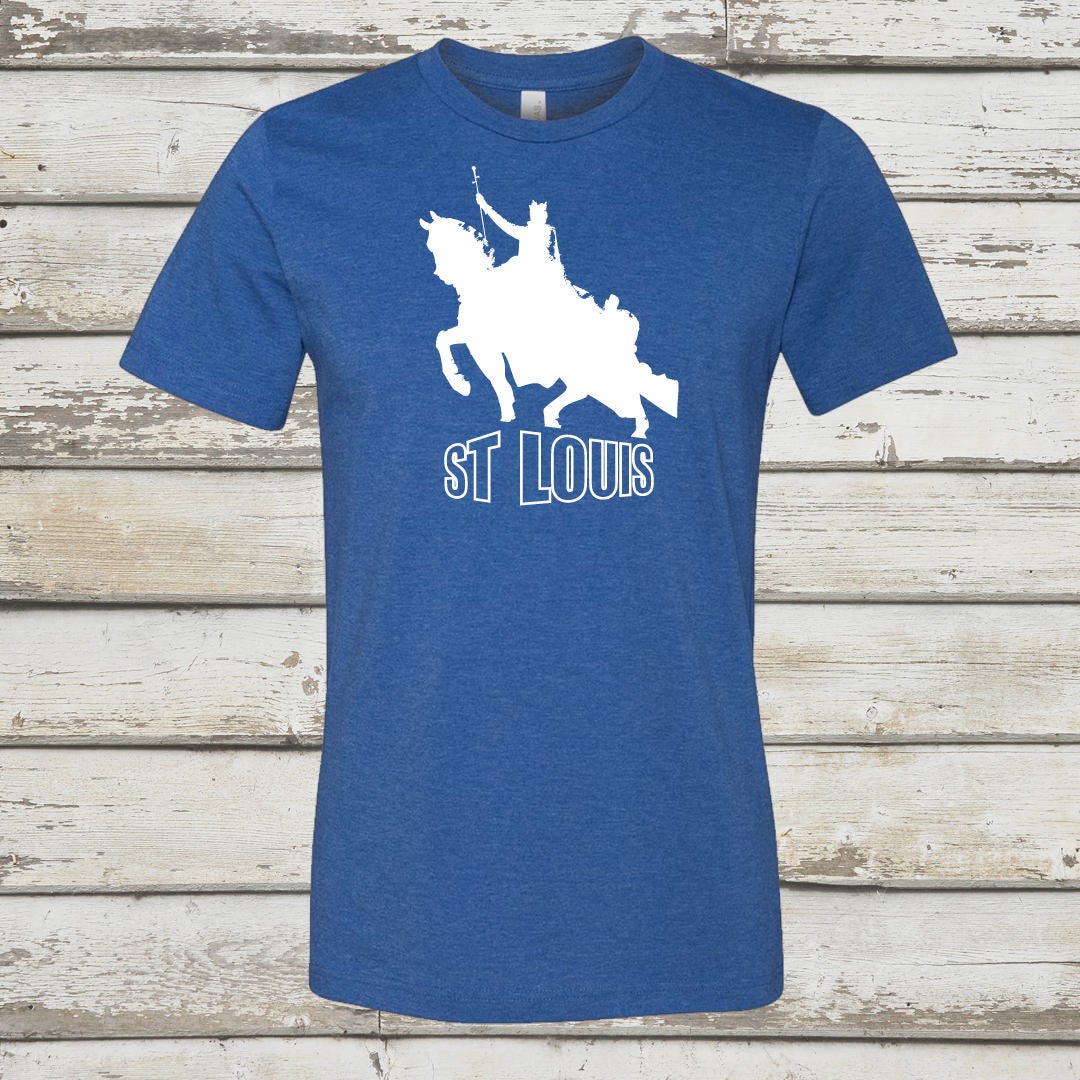 St Louis Statue T-Shirt - Stl City Shirt Von Benton Park Prints, Louis, Saint von BentonParkPrints