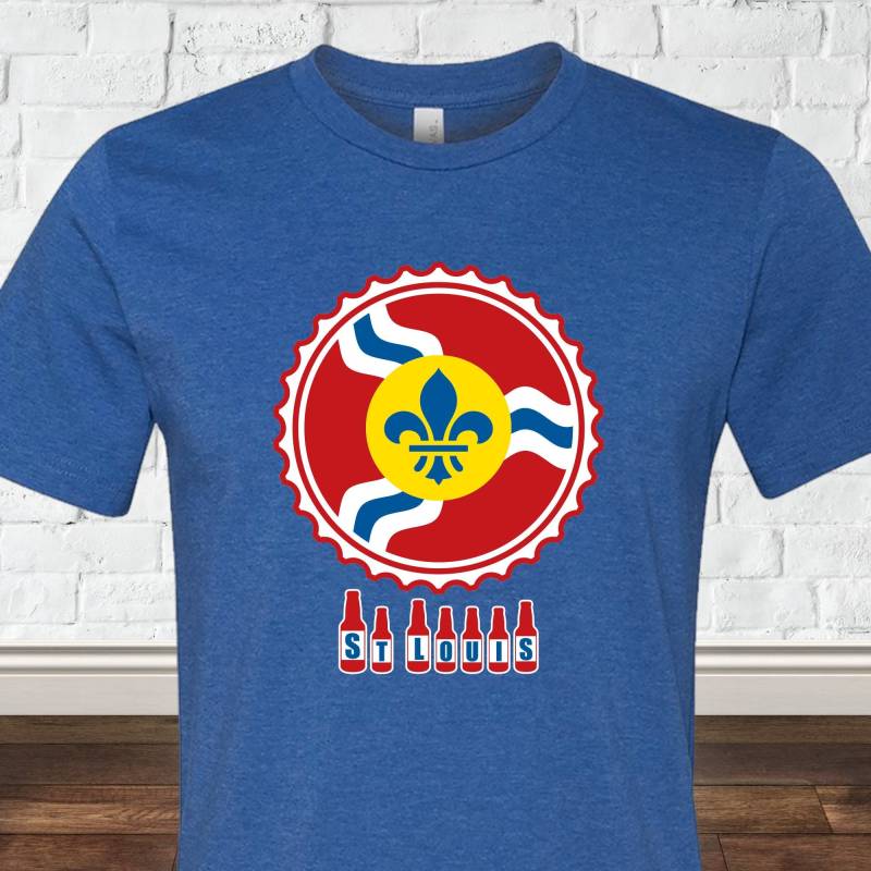 St. Louis Flaschenmütze Shirt, Stl Bier St Bier, Saint Louis, Stl, Biermütze Flagge St. Louis Flaschenmütze Shirt, Stl Bier St Bier, Saint Louis, Stl, Biermütze Flagge von BentonParkPrints