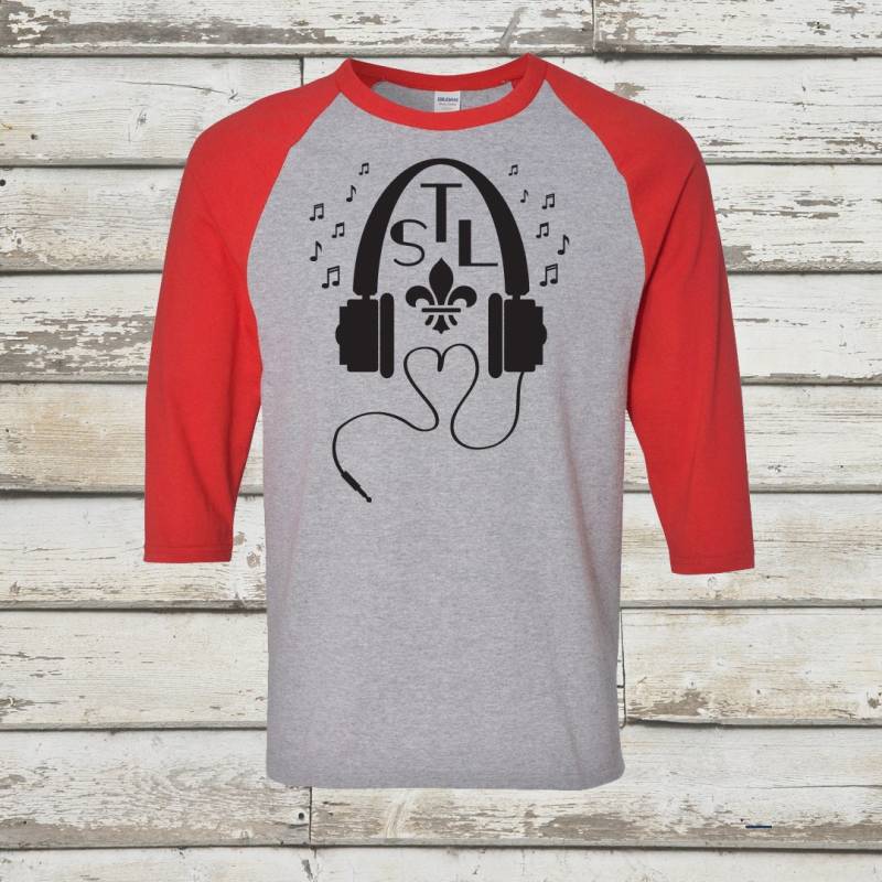 Stl Arch Kopfhörer - Ein City Shirt Von Benton Park Prints, St Louis, Saint Stl Arch Kopfhörer - Ein City Shirt Von Benton Park Prints, St Louis, Saint von BentonParkPrints