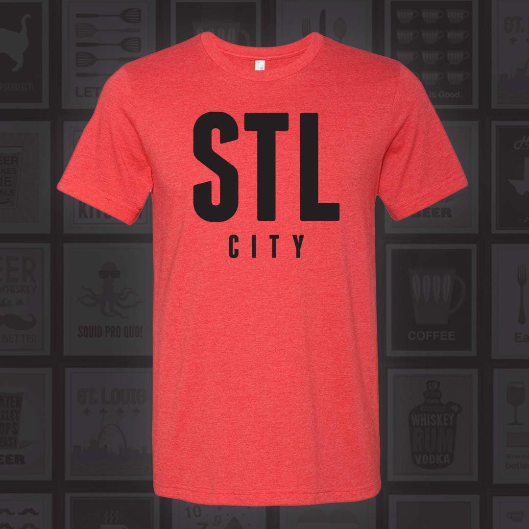 Stl City Shirt - T-Shirt Von Benton Park Prints, St Louis, Saint Louis Shirt von BentonParkPrints