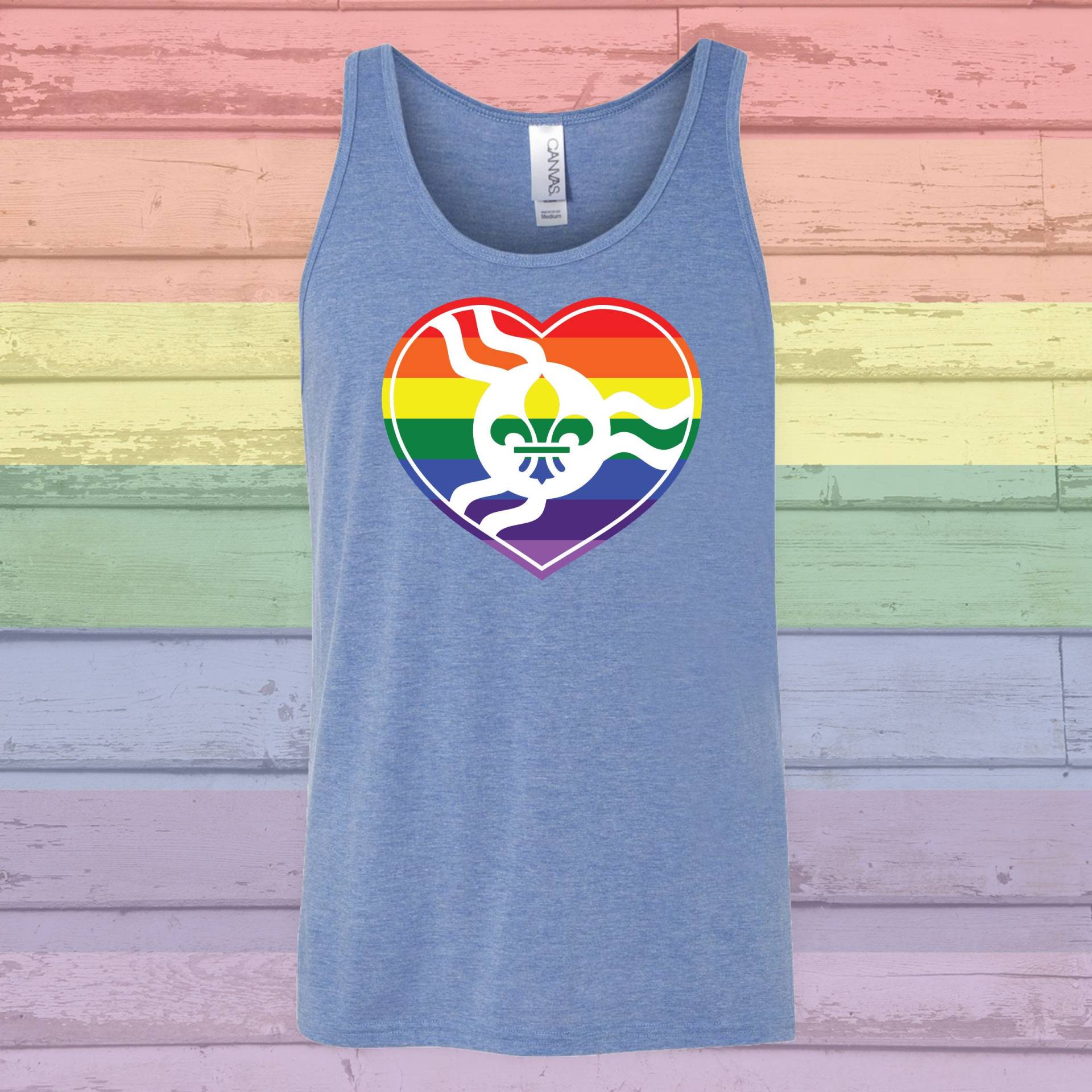 Stl Rainbow Heart Tank - Ein City Shirt Von Benton Park Prints, St Louis, Saint von BentonParkPrints