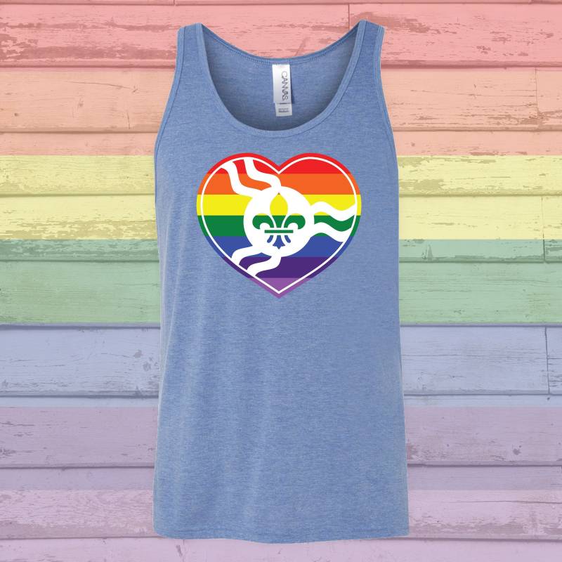 Stl Rainbow Heart Tank - Ein City Shirt Von Benton Park Prints, St Louis, Saint Stl Rainbow Heart Tank - Ein City Shirt Von Benton Park Prints, St Louis, Saint von BentonParkPrints