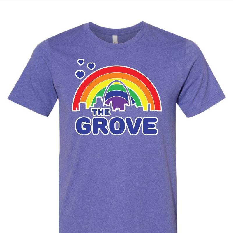 The Grove Rainbow T-Shirt - Stl City Shirt Von Benton Park Prints, St Louis, Saint Louis The Grove Rainbow T-Shirt - Stl City Shirt Von Benton Park Prints, St Louis, Saint Louis von BentonParkPrints