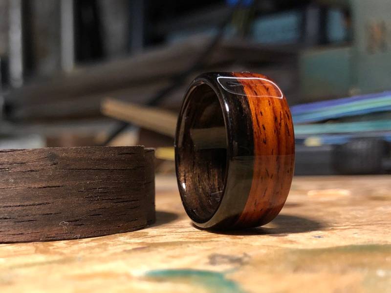 Benutzerdefinierte Signatur Gebogener Baum Ring von BentreeDesignCo
