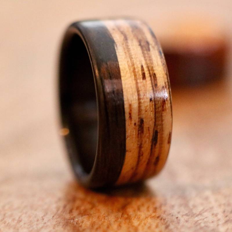 Zebraholz Mit Ebenholz Inlay + | Innen- Liner von BentreeDesignCo