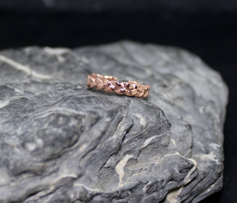 925Er Silberring Geflochten, Flechtring, Ehering, Verlobungsring, Gold, Rose, Platin, Rhodium von BentwoodDesigns