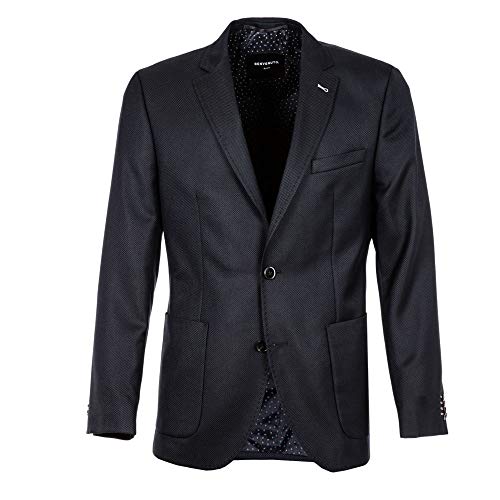 Benvenuto Black - Modern Fit - Herren Blazer unifarben in Dunkelblau, Rito (20791, Modell: 62589) von Benvenuto