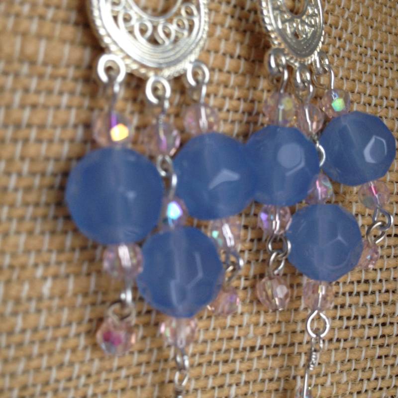 Ozean-Crystal Cascade-Ohrringe von Benyamina