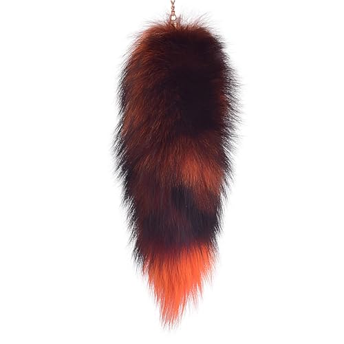 Fox Tail 20 Inch Therian Tail Fuchsschwanz Furry Tail Therian Black Fuchs Schwanz Fox (10) von Benyong