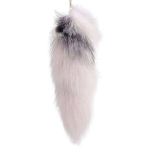 Fox Tail 20 Inch Therian Tail Fuchsschwanz Furry Tail Therian Black Fuchs Schwanz Fox (13) von Benyong