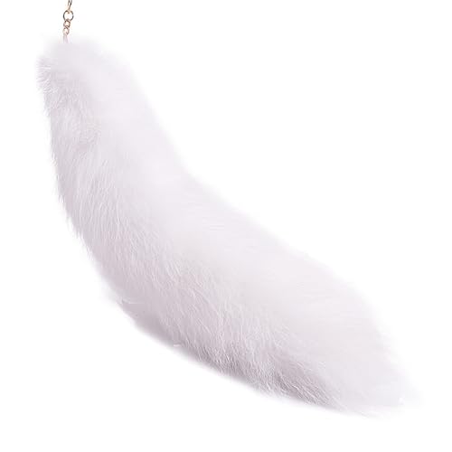 Fox Tail 20 Inch Therian Tail Fuchsschwanz Furry Tail Therian Black Fuchs Schwanz Fox (15) von Benyong