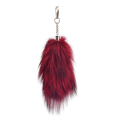 Fox Tail 8 Inch Therian Tail Fuchsschwanz Furry Tail Therian Black Fuchs Schwanz Fox (11) von Benyong