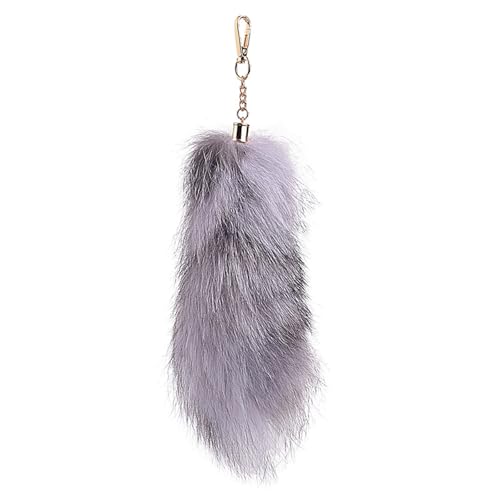 Fox Tail 8 Inch Therian Tail Fuchsschwanz Furry Tail Therian Black Fuchs Schwanz Fox (12) von Benyong