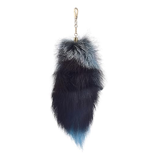 Fox Tail 8 Inch Therian Tail Fuchsschwanz Furry Tail Therian Black Fuchs Schwanz Fox (13) von Benyong