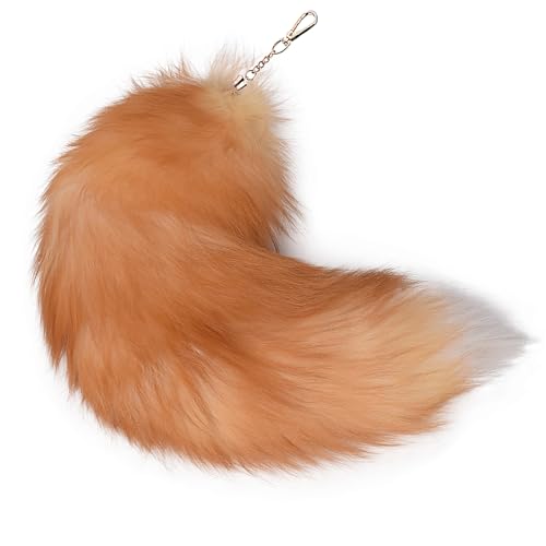 Fuchsschwanz 16 Inch Fox Tail Therian Tail Furry Tail Therian Black Fuchs Schwanz Fox (2) von Benyong