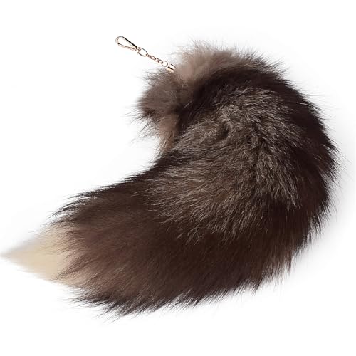Fuchsschwanz 16 Inch Fox Tail Therian Tail Furry Tail Therian Black Fuchs Schwanz Fox (3) von Benyong