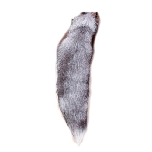 Fuchsschwanz 20 Inch Fox Tail Therian Tail Furry Tail Therian Black Fuchs Schwanz Fox (3) von Benyong
