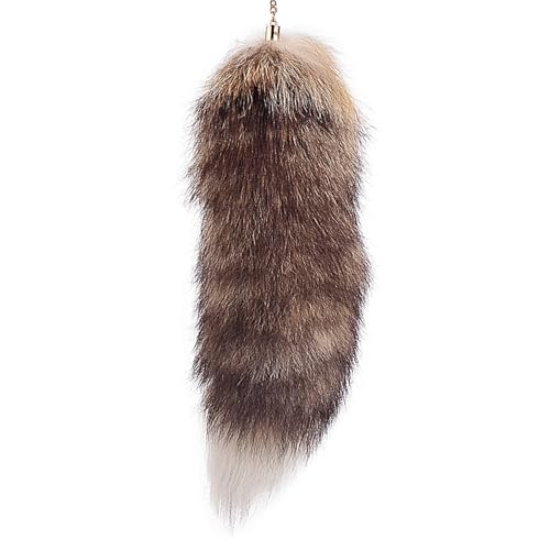 Fuchsschwanz 20 Inch Fox Tail Therian Tail Furry Tail Therian Black Fuchs Schwanz Fox (7) von Benyong