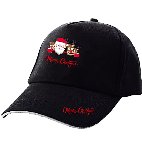 Beokeuioe Baseball Herren Wintermütze,Baseballcap Basecap Frühling/Herbst/Winter,Herrenbasecap Frauen Mode Trend Baseball Cap Cartoon niedliche Weihnachten Sonnenkappe Kappe von Beokeuioe