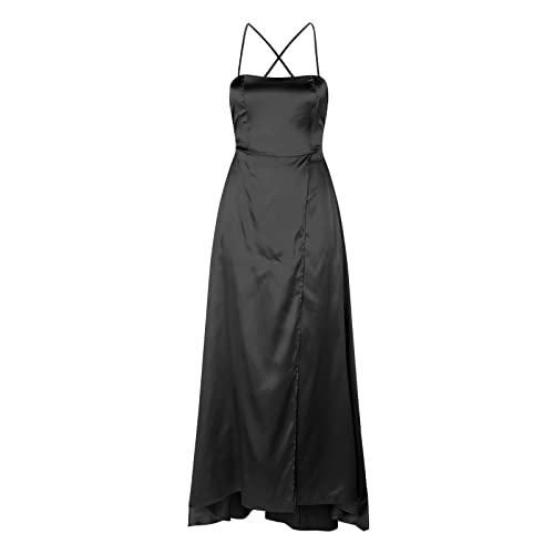 Beokeuioe Damen Gothic Kleid Spitze Korsett Kleider Gothic Kleid Asymmetrischer Abendkleid Knielang Kleid Ärmelloses Kleid Halloween Karneval Kostüme für Cosplay Party Club von Beokeuioe