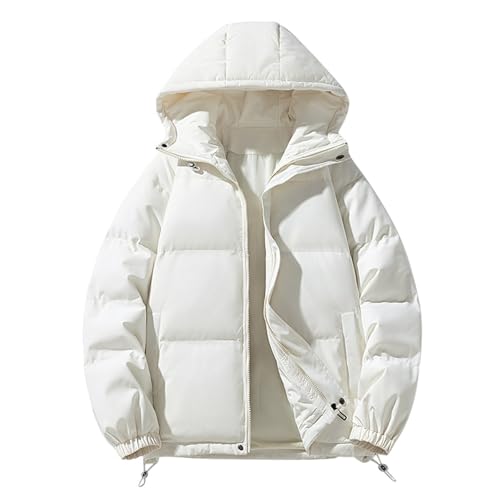 Beokeuioe Daunenjacke Leicht Blouson Jacke Mit Reißverschluss Steppjacke Damen Winterjacke Y2K Jacke Mädchen Gesteppte Übergangsjacke Gefüttert mit Kapuze Puffer Jacket Winterparka von Beokeuioe
