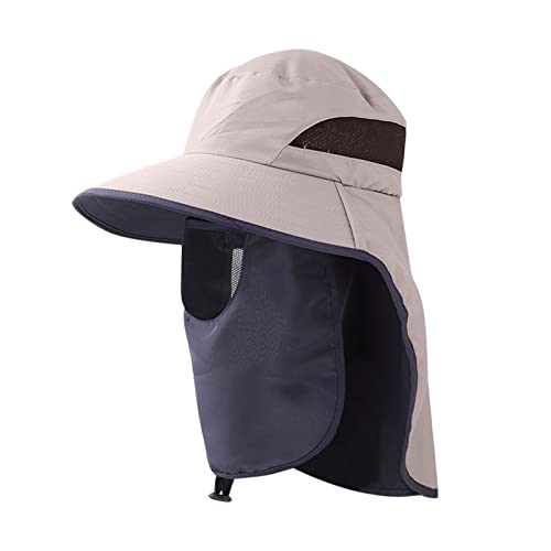 Beokeuioe Faltbar Buschhut Herren Sonnenhut mit Nackenschutz Outdoor Fischerhut UV-Schutz Sommer Hut Leichtgewicht ischerhut Unisex Faltbar Atmungsaktiv, Wanderhut Nackenschutz von Beokeuioe