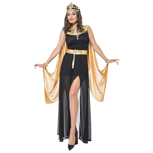 Beokeuioe Frauenkostüm Sexy Kostüm Damen Frauen Karneval Halloween Ägypterin Kleopatra Cleopatra Kleidung Ägypterin Kostüm Königin Cleopatra Maskeradekostüme Pharaonin Schwarz von Beokeuioe
