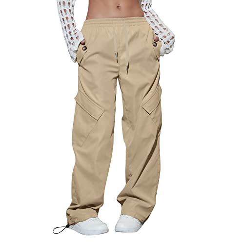 Beokeuioe Freizeithose Damen Sommer Hose Lockere Baggy Hosen Stoffhose Wanderhose Damen Leichter Outdoorhose Atmungsaktiv Cargohose Weite Bein Trekkinghose Funktionshose Jogginghose von Beokeuioe