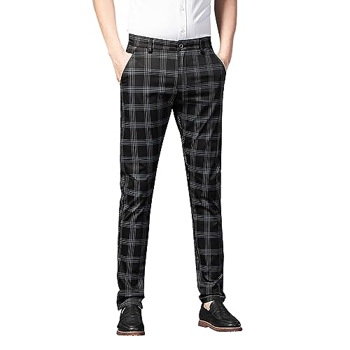 Herren Chinohose Business Freizeithose Kariert Hose Slim fit Chino mit Stretchhose Stoffhose für Männer Golfhose für Herren lässig kariert Bedruckt Lange Hose Herren Chinohose Business Freizeithose Kariert Hose Slim fit Chino mit Stretchhose Stoffhose für Männer Golfhose für Herren lässig kariert Bedruckt Lange Hose von Beokeuioe