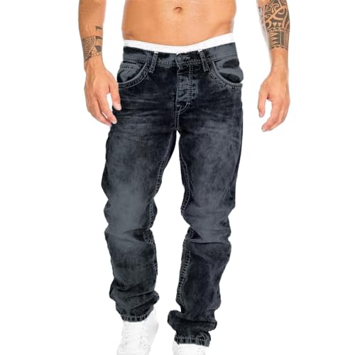 Beokeuioe Herren Jeanshose Denim Stretch Baumwolle Blau Schwarz bequem und pflegeleicht Herren-Jeans Jeans Hose Männer - Regular Fit Straight Cut - Stretch - Jeans-Hose Basic Washed Beokeuioe Herren Jeanshose Denim Stretch Baumwolle Blau Schwarz bequem und pflegeleicht Herren-Jeans Jeans Hose Männer - Regular Fit Straight Cut - Stretch - Jeans-Hose Basic Washed von Beokeuioe