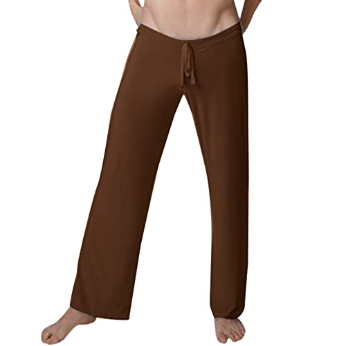 Beokeuioe Herren Leichte Yogahose Männer Super weiches Modal Jogginghose Herren Spandex Harem Yoga Lang Hosen einfarbig Jogginghose Yoga Yogahose Freizeithose von Beokeuioe