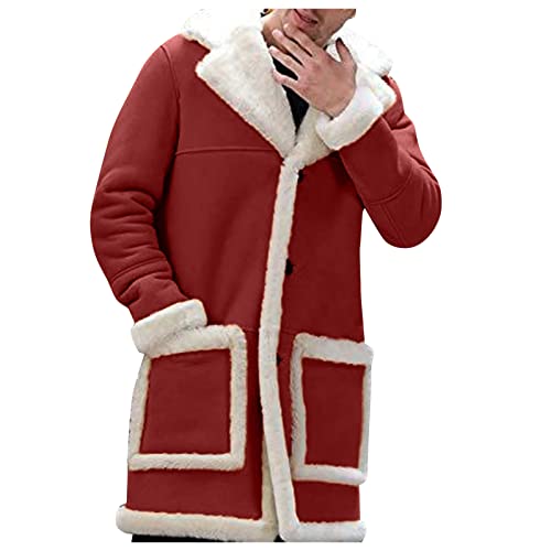 Beokeuioe Herren Mantel Herren Lang Slim Fit Herrenmantel Winter Premium Business Mantel Wintermantel Herren Wollmantel Langer Trenchcoat Mantel Wolle Mantel von Beokeuioe
