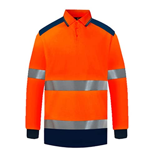 Beokeuioe Herren Warnschutz Kapuzenpullover Leuchtend Warnweste Laufanzug Mit Sicherheits Reflexstreifen Clockwork Orange Bluse Arbeitskleidung Warnschutz-Sweatshirt 7XL von Beokeuioe