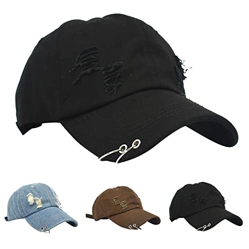 Beokeuioe Kappe Verstellbare Baumwolle Baseballcap im Vintage Gewaschen für Herren und Damen Basecap,Unisex Sports Outdoor Freizeit Denim Baseball Cap vintage von Beokeuioe