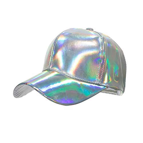 Beokeuioe Konzert Leistung Baseballkappe Paillette Baseball Cap Damen Glitzer Kappe Basic Basecap Damen Lässige Mütze Unisex Sports Golfkappe Verstellbar Sonnenkappe von Beokeuioe