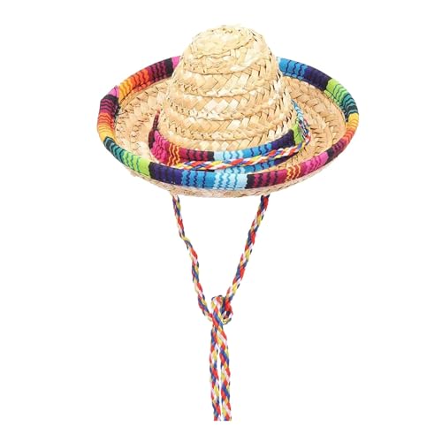 Beokeuioe Mexikaner Partyhut Mexikanischer Stil Nationalfeier Sonnenhut Schwarzer Sombrero Mexikanischer Hut Mexiko Sommerhut Gaucho Tequila Party Fasching Karneval Kostüm Zubehör von Beokeuioe