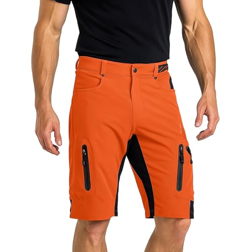 Beokeuioe Outdoor Wandershorts Cycling Riding Shorts Herren Trekkinghose Kurze Cargohose Schnelltrocknend Arbeitshose Bermuda Sommer Cargoshorts Bikershorts Sport Radhose von Beokeuioe